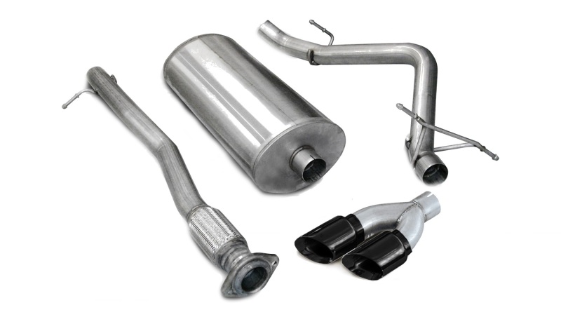 Chevrolet Silverado Performance Exhaust - Single Side Exit - CORSA Performance - Sport Cat-Back - Black - `07-`08